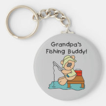 Fishing-Bear Grandpa's Fishing Buddy Tshirts Key Chains