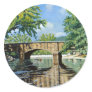 Fishing Bennett  Spring Landscape Acrylic Painting
