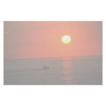 Fishing boat before sunrise custom stationery