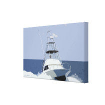 Fishing Boat Digital Art Wrapped Canvas Canvas Prints