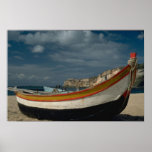 Fishing boat, Nazur, Portugal Poster