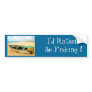 Fishing Boat on the Beach Bumper Sticker