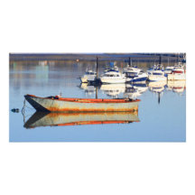 Fishing Boat Photocard Personalized Photo Card