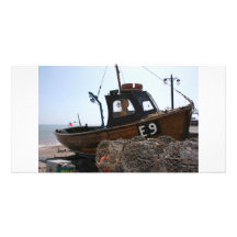 Fishing boat, Sidmouth, Devon, UK Photo Greeting Card