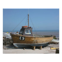 Fishing boat, Sidmouth, Devon, UK Photographic Print