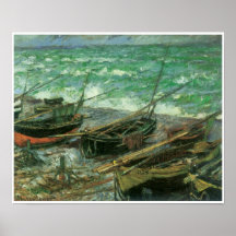 Fishing Boats, 1885 Posters