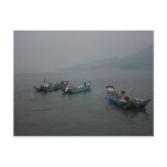 Fishing boats at twilight on the Danshui River Postcards