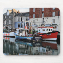 Fishing Boats Mouse Pad