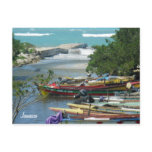 Fishing Boats Negril River Jamaica Postcard