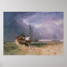 Fishing Boats off Yarmouth Print