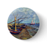 Fishing Boats On The Beach At Saintes-Maries, Fish Pin
