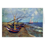 Fishing Boats On The Beach At Saintes-Maries, Fish Greeting Cards