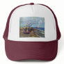Fishing Boats On The Beach At Saintes-Maries, Fish Mesh Hats