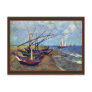 Fishing Boats On The Beach At Saintes-Maries, Fish Postcard