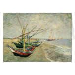 Fishing Boats on the Beach by Vincent van Gogh