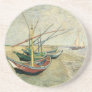 Fishing Boats on the Beach by Vincent van Gogh