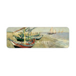 Fishing Boats on the Beach by Vincent van Gogh
