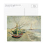 Fishing Boats on the Beach by Vincent van Gogh