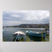 Fishing Boats Poster
