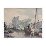 Fishing Boats Unloading Postcards