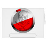 Fishing Bobber Skull and Crossbones cards