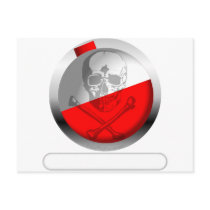 Fishing Bobber Skull and Crossbones Post Cards