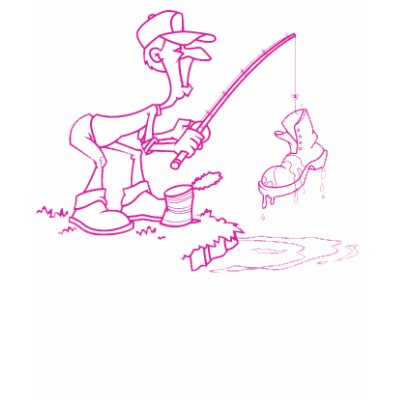 Fishing Boot Pink Shirts by BloomingBouTees