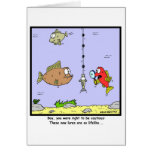 Fishing Cartoon: Lures Greeting Cards