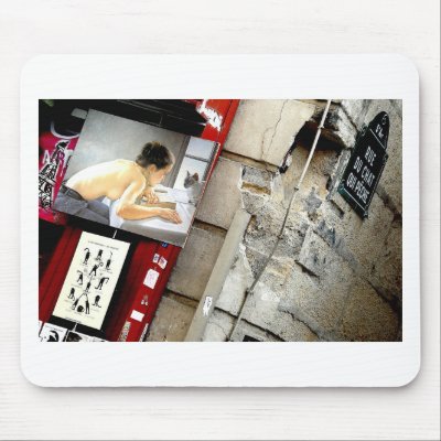 Fishing Cat Street - Paris Mouse Mats by ParisSetMeFree
