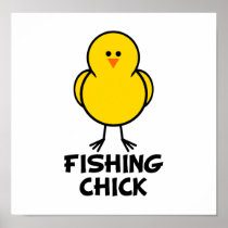 Fishing Chick Poster