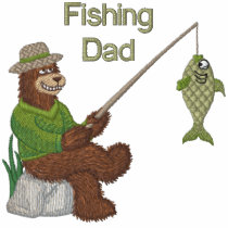Fishing Dad Bear Polo