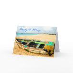 Fishing Dory on the Beach Greeting Card