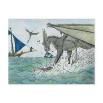 Fishing Drakoon postcards