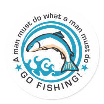 fishing E 3c Runde Sticker