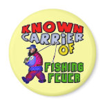Fishing Fever T-shirts and Gifts Fridge Magnet