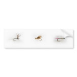 Fishing flies bumper sticker