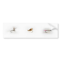 Fishing flies bumper sticker