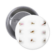 Fishing flies button