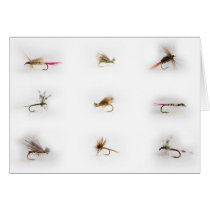 Fishing flies card