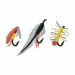 Fishing Flies Embroidered Hoody