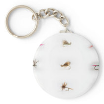 Fishing flies key chains