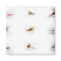 Fishing flies fridge magnets