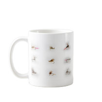 Fishing flies coffee mug