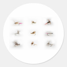Fishing flies stickers