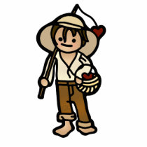 fishing foto finish. photo cutout