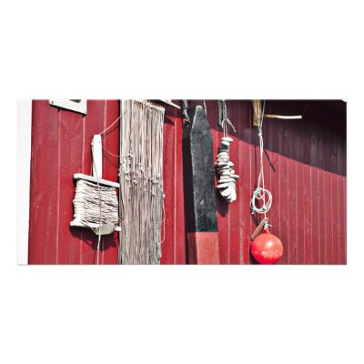 Fishing Gear Equipment Custom Photo Card by arnet17