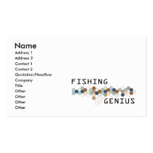 Fishing Genius Business Card Template
