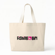 Fishing Girl Canvas Bag