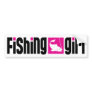 Fishing Girl Bumper Sticker