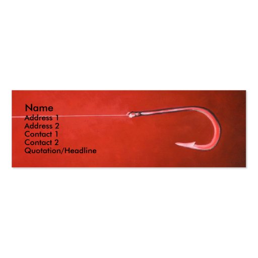 Fishing Hook Business Cards